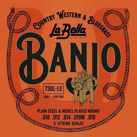 Струны для банджо LA BELLA 730L-LE Banjo